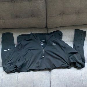 Nike running half zip